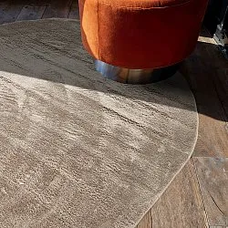 Tapete shaggy oval - Aranga Super Soft Fur (marrom)