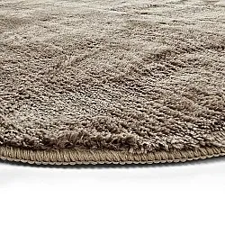 Tapete shaggy oval - Aranga Super Soft Fur (marrom)