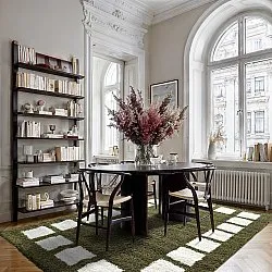 Tapetes felpudos - Asilah (verde/branco)