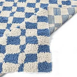 Tapetes felpudos - Atrani Natural Cotton Shaggy (azul)