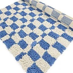Tapetes felpudos - Atrani Natural Cotton Shaggy (azul)