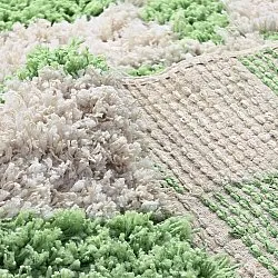 Tapetes felpudos - Atrani Natural Cotton Shaggy (verde)