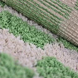 Tapetes felpudos - Atrani Natural Cotton Shaggy (verde)