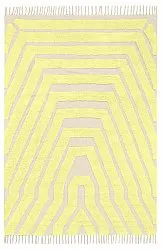 Tapetes felpudos - Callista Natural Cotton Shaggy (amarelo)