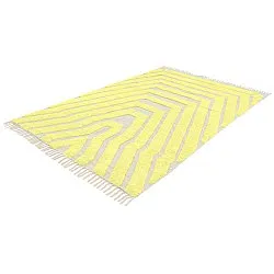 Tapetes felpudos - Callista Natural Cotton Shaggy (amarelo)
