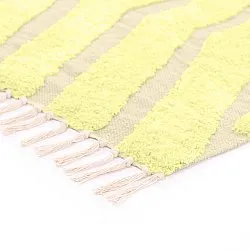 Tapetes felpudos - Callista Natural Cotton Shaggy (amarelo)