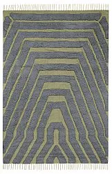 Tapetes felpudos - Callista Natural Cotton Shaggy (preto/verde)