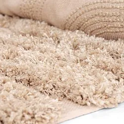 Tapetes felpudos - Cazorla Natural Cotton Shaggy (bege)