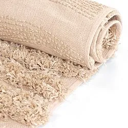 Tapetes felpudos - Cazorla Natural Cotton Shaggy (bege)