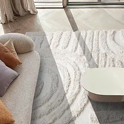Tapetes felpudos - Cazorla Natural Cotton Shaggy (off white)