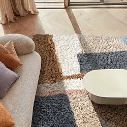 Tapetes felpudos - Cefalu Natural Cotton Shaggy (multi)