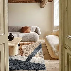 Tapetes felpudos - Cefalu Natural Cotton Shaggy (multi)