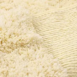 Tapetes felpudos - Combarro Solid Cotton Shaggy (amarelo claro)