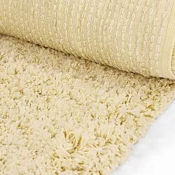 Tapetes felpudos - Combarro Solid Cotton Shaggy (amarelo claro)