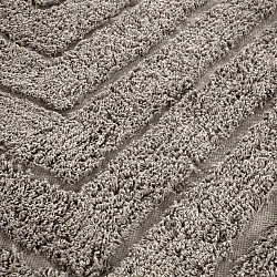 Tapete redondo - Conara Natural Cotton Shaggy (taupe)