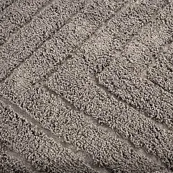 Tapete redondo - Conara Natural Cotton Shaggy (taupe)