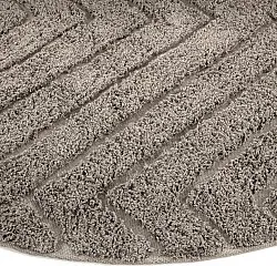 Tapete redondo - Conara Natural Cotton Shaggy (taupe)