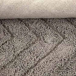 Tapete redondo - Conara Natural Cotton Shaggy (taupe)