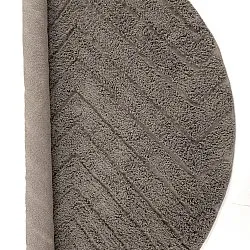 Tapete redondo - Conara Natural Cotton Shaggy (taupe)