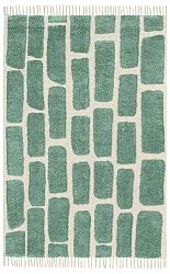 Tapetes felpudos - Cyrus Natural Cotton Shaggy (verde)