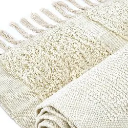 Tapetes felpudos - Cyrus Natural Cotton Shaggy (offwhite)