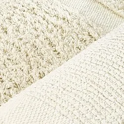 Tapete redondo - Cyrus Natural Cotton Shaggy (bege)