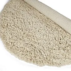 Tapete redondo - Fassale Hand Woven Wool Shaggy (creme)