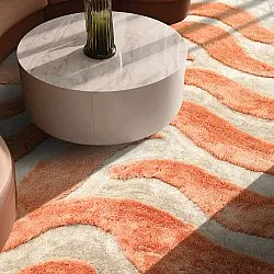 Tapetes felpudos - Fergana (creme/laranja)