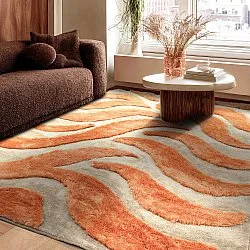 Tapetes felpudos - Fergana (creme/laranja)