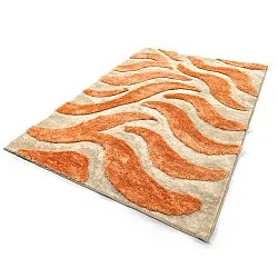 Tapetes felpudos - Fergana (creme/laranja)