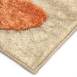 Tapetes felpudos - Fergana (creme/laranja)