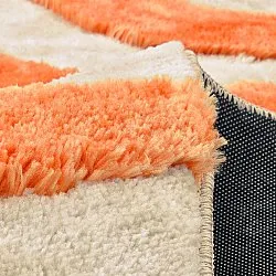 Tapetes felpudos - Fergana (creme/laranja)