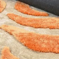 Tapetes felpudos - Fergana (creme/laranja)