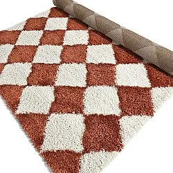 Tapetes felpudos - Albi (branco/laranja)