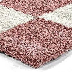 Tapetes felpudos - Gordes (rosa/branco)