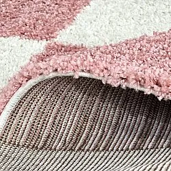 Tapetes felpudos - Gordes (rosa/branco)