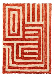 Tapetes felpudos - Karbala (creme/vermelho)