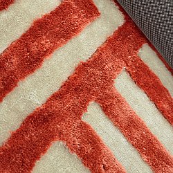 Tapetes felpudos - Karbala (creme/vermelho)
