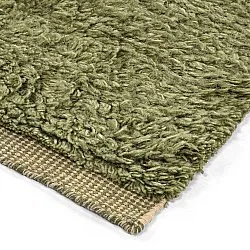 Tapetes felpudos - Kiberg Hand Woven Wool Shaggy (verde)