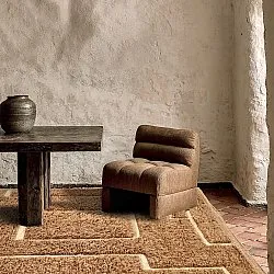 Tapetes felpudos - Kiberg Hand Woven Wool Shaggy (bege)