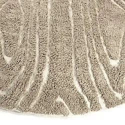 Tapete redondo - Kindon Natural Cotton Shaggy (bež/bela)