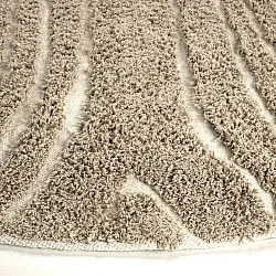 Tapete redondo - Kindon Natural Cotton Shaggy (bež/bela)