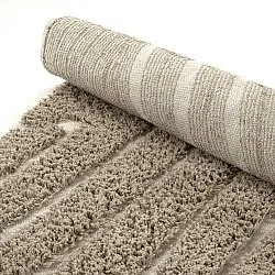 Tapete redondo - Kindon Natural Cotton Shaggy (bež/bela)