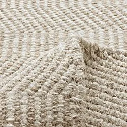 Tapete de lã - Larkana (bege/branco)