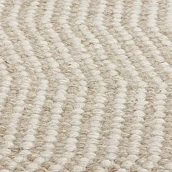 Tapete de lã - Larkana (bege/branco)