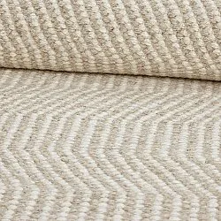 Tapete de lã - Larkana (bege/branco)