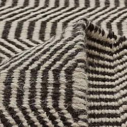 Tapete de lã - Larkana (bege/preto)