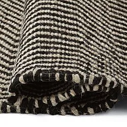 Tapete de lã - Larkana (bege/preto)