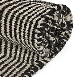 Tapete de lã - Larkana (bege/preto)