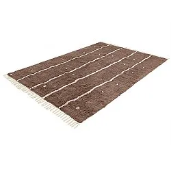 Tapetes felpudos - Leora Natural Cotton Shaggy (marrom/roxo)